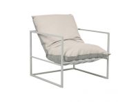 Aruba Frame Occasional Chair - Canvas and White
