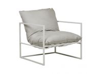 Aruba Frame Occasional Chair - Putty and White