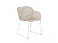 Cabana Link Dining Arm Chair - Linen and Sand