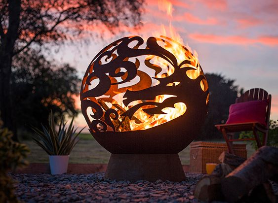 Dragon Sphere Fire Pit
