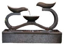 Infinity Solar Fountain – Large Charcoal