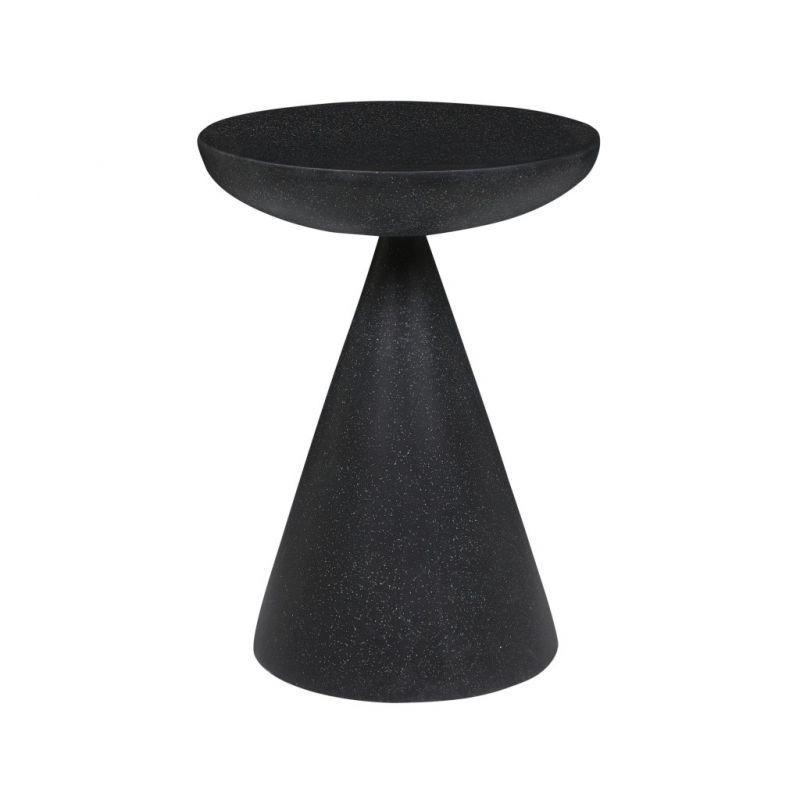 Livorno Luna Side Table - Black Speckle