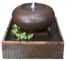 Moon Pot Solar Fountain – Charcoal