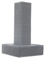 Ripple Square Solar Fountain - Charcoal