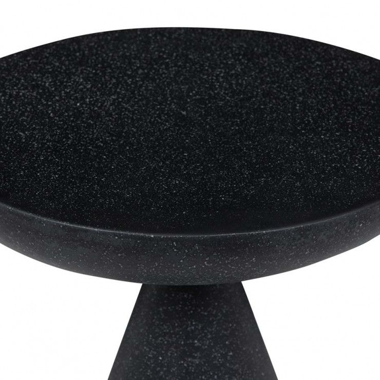 Livorno Luna Side Table - Black Speckle